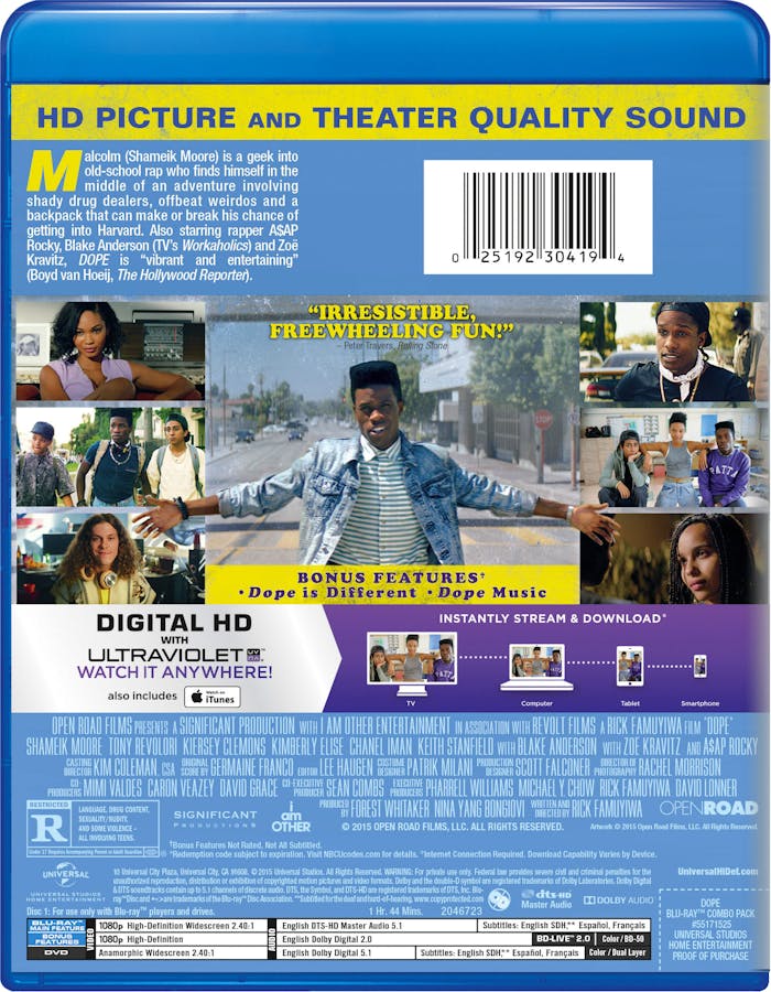 Dope (DVD + Digital + Ultraviolet) [Blu-ray]