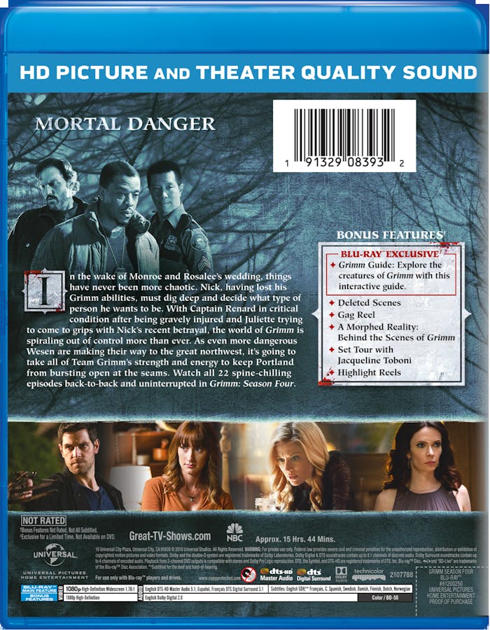 Grimm: Season 4 (Blu-ray + Digital HD) [Blu-ray]