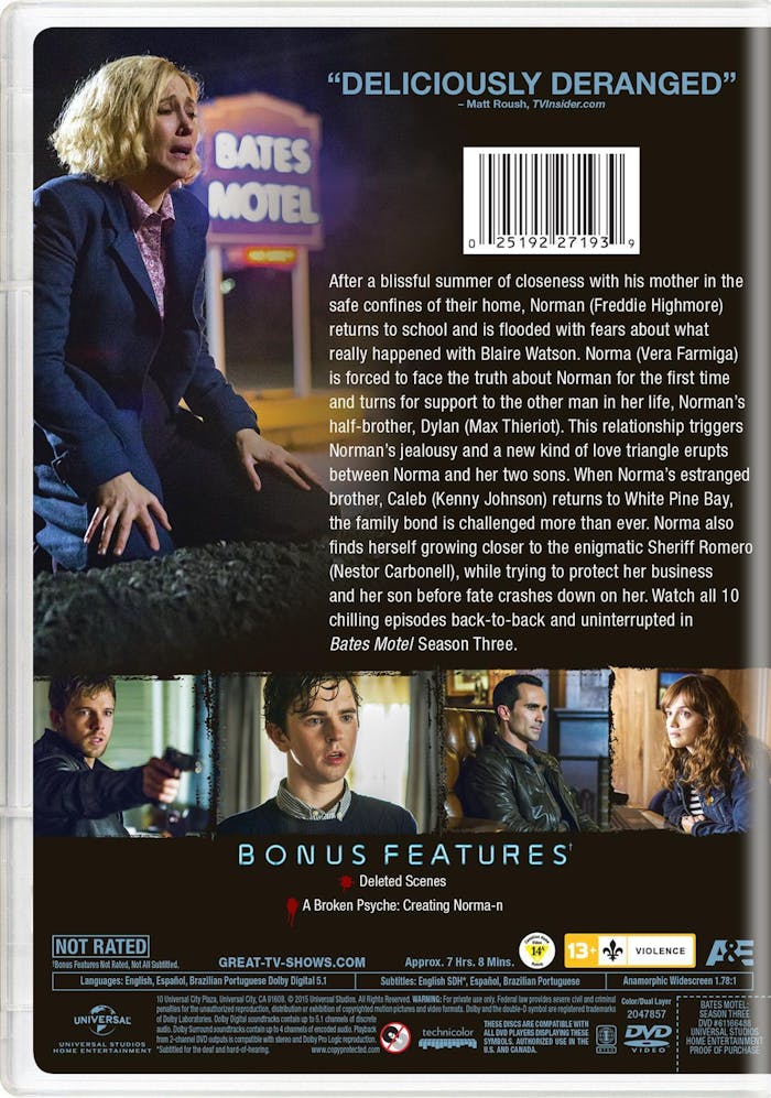 Bates Motel: Season Three [DVD]