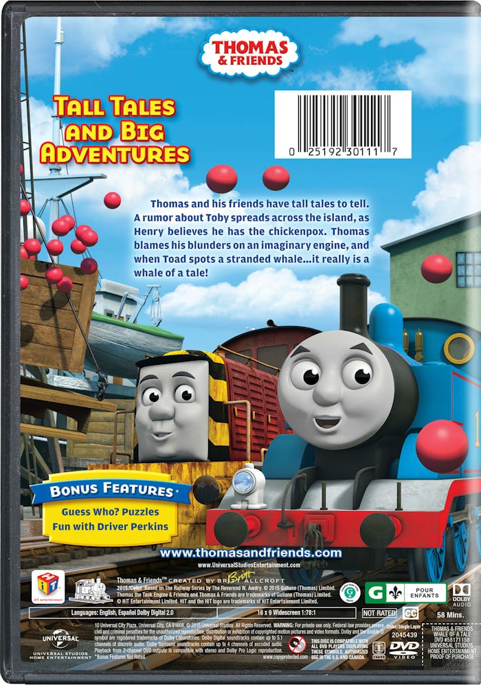 Thomas & Friends: Whale of a Tale & Other Sodor Adventures [DVD]