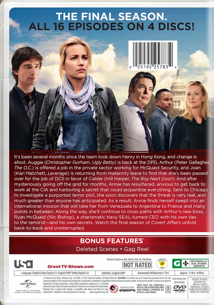 Covert Affairs: Season 5 [DVD]