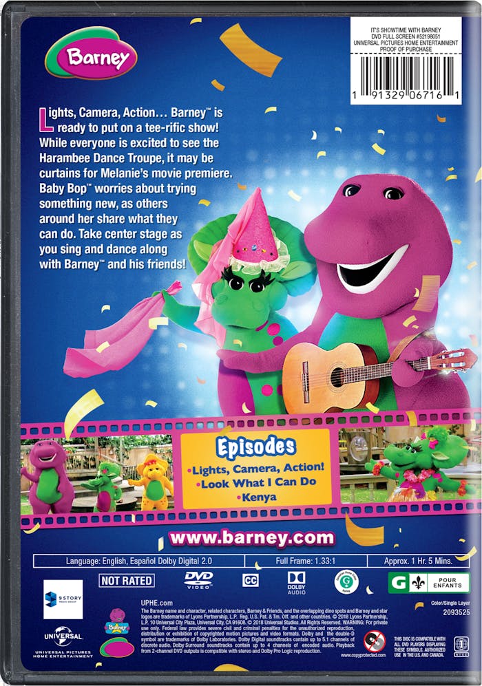 Barney: It's Showtime with Barney! [DVD]