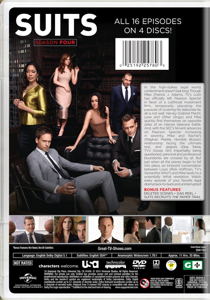 Suits: Season Four [DVD]
