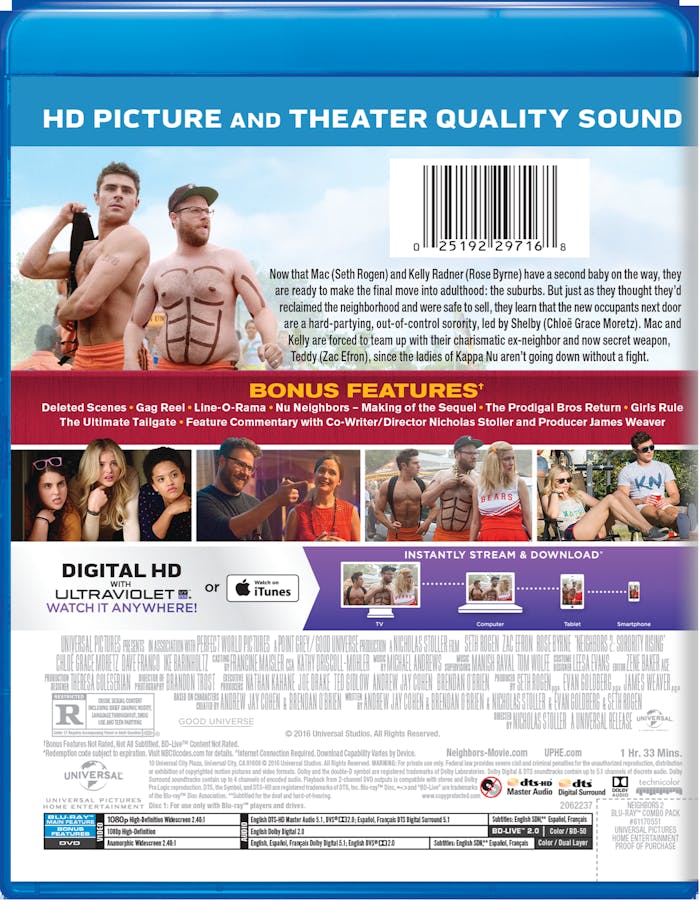 Neighbors 2 (DVD + Digital) [Blu-ray]