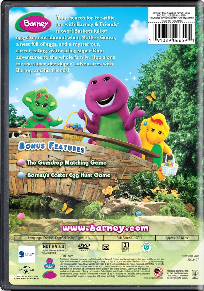 Barney: Egg-cellent Adventures [DVD]
