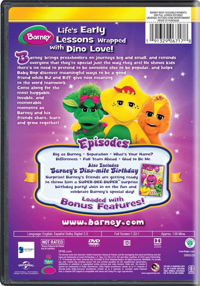 Barney: Most Huggable Moments Super-Dee-Duper [DVD]