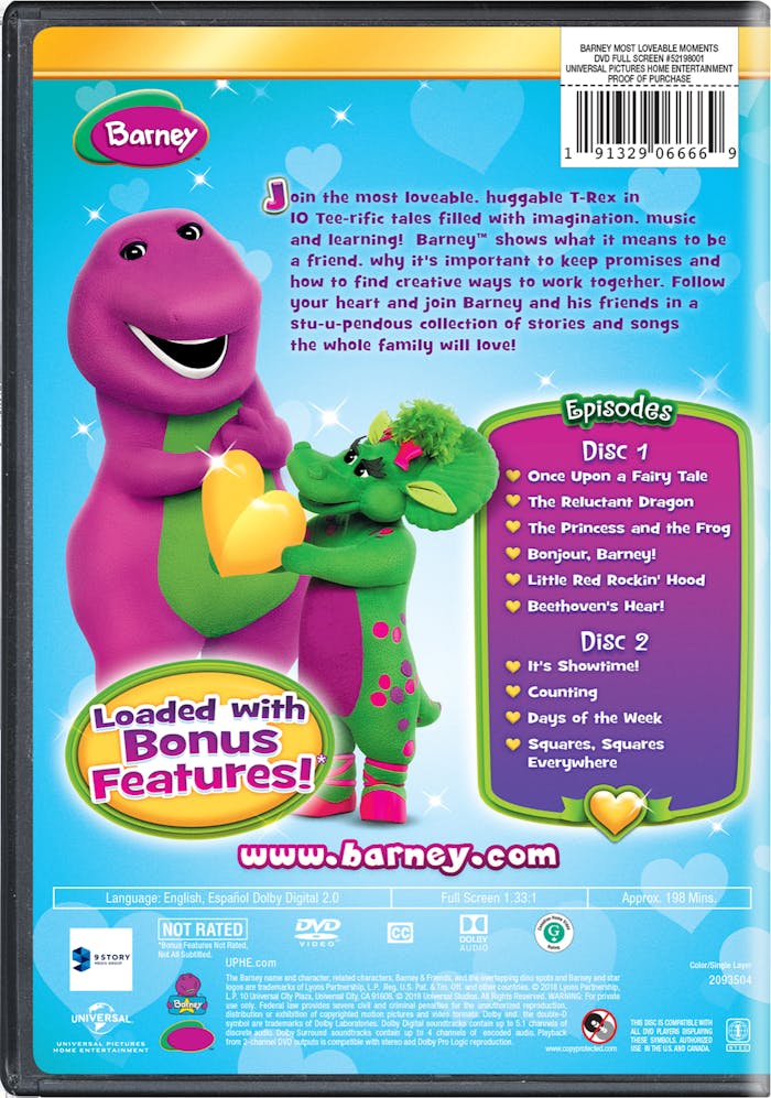 Barney: Most Loveable Moments [DVD]