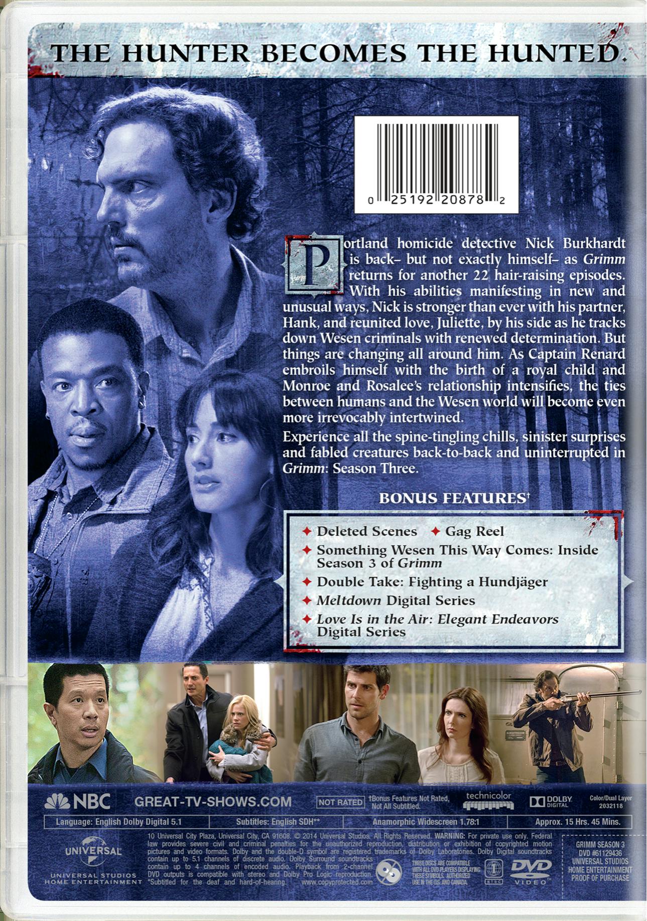 Buy Grimm: Season 3 DVD | GRUV