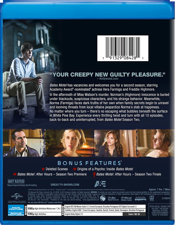 Bates Motel: Season Two (Blu-ray New Box Art) [Blu-ray]
