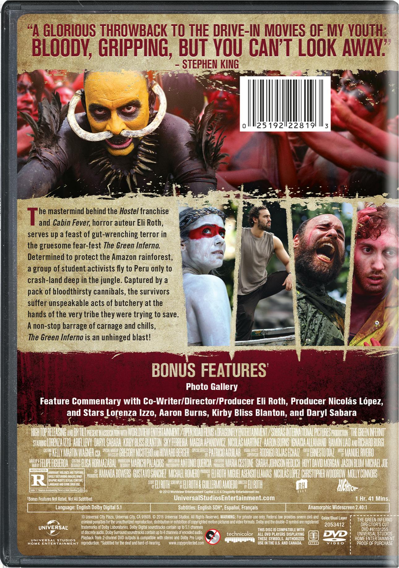 The Green Inferno DVD