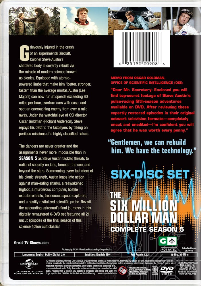 The Six Million Dollar Man: Season 5 [DVD]