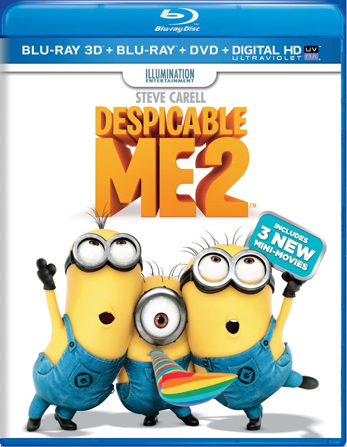 Buy Despicable Me 2 3DDVD + Digital Blu-ray | GRUV