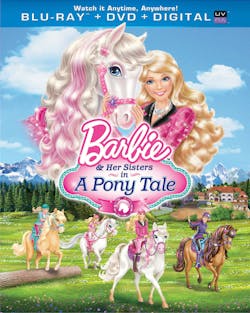 Barbie and Her Sisters in a Pony Tale (DVD + Digital) [Blu-ray]