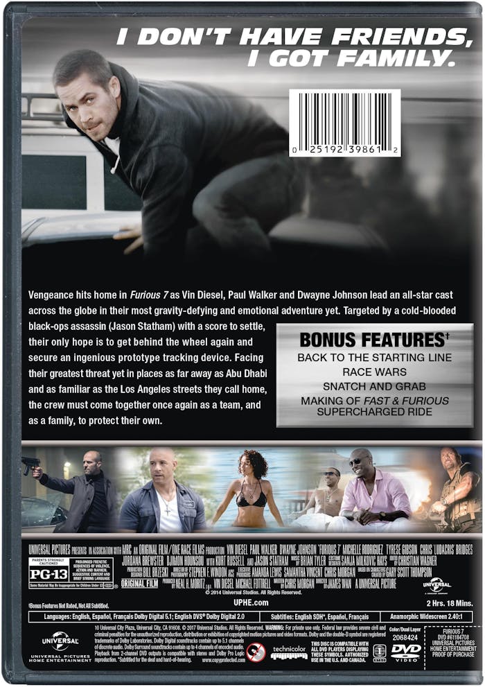 Fast & Furious 7 [DVD]