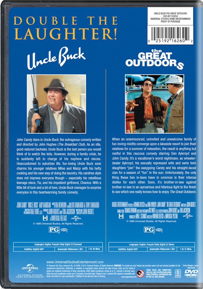 The Great Outdoors/Uncle Buck (DVD Double Feature) [DVD]