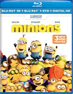 Minions 3D (DVD + Digital) [Blu-ray]