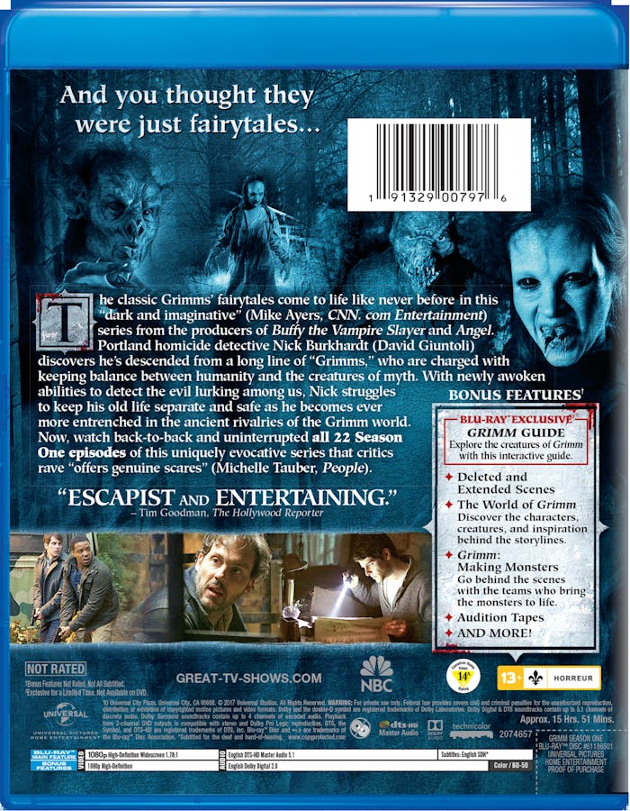 Grimm: Season 1 (Blu-ray New Box Art) [Blu-ray]