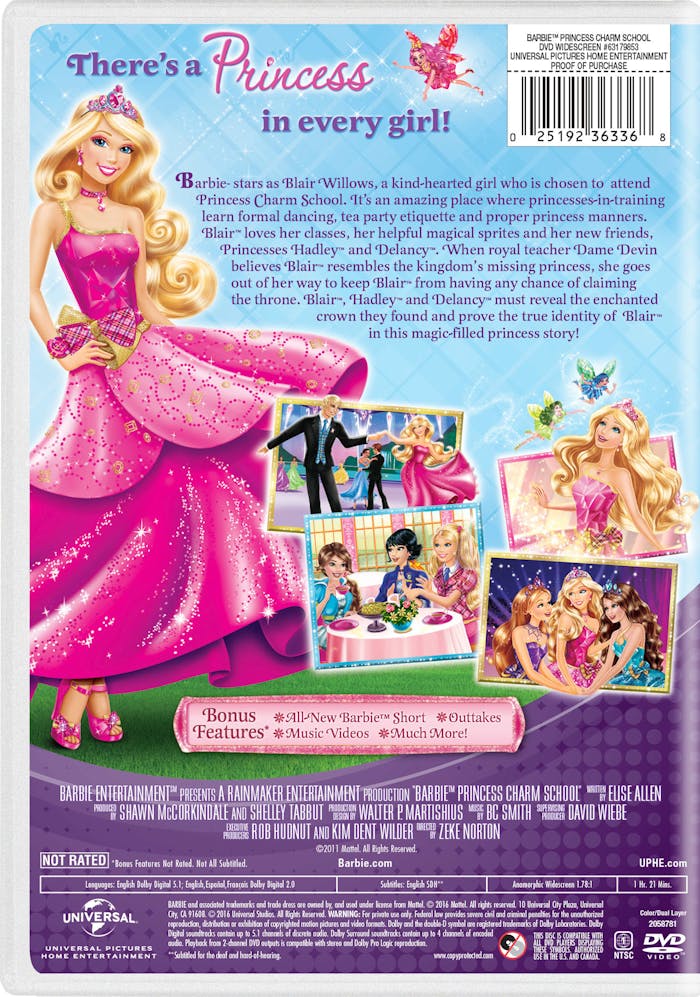 Barbie: Princess Charm School [DVD]