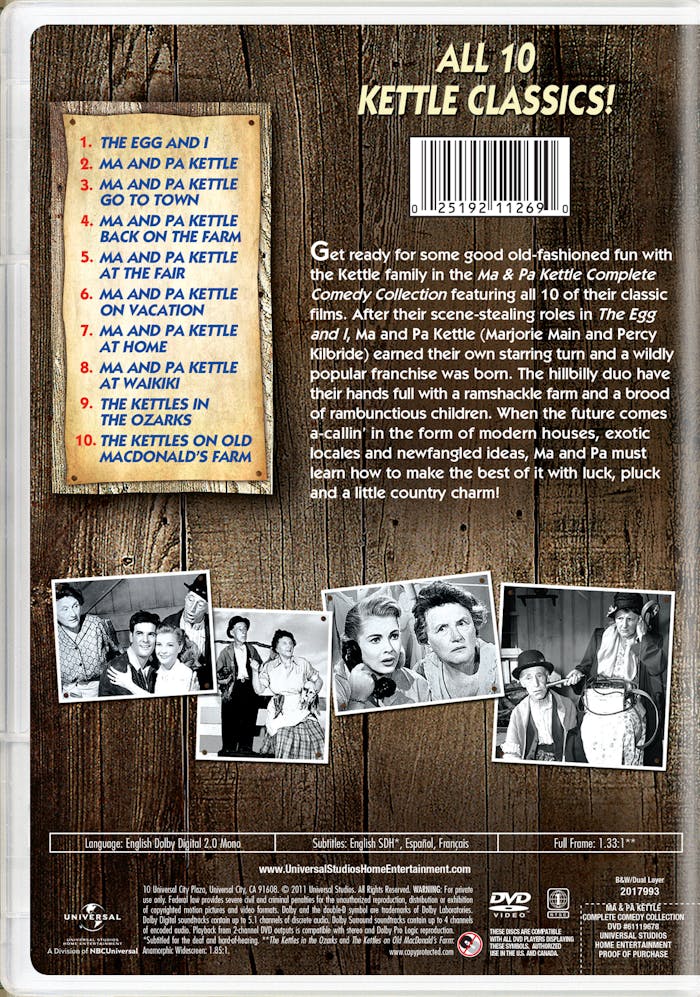 Ma & Pa Kettle Complete Comedy Collection (Box Set) [DVD]