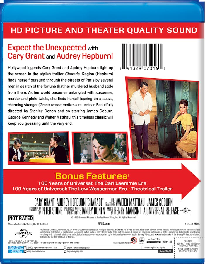 Charade (50th Anniversary Edition) [Blu-ray]