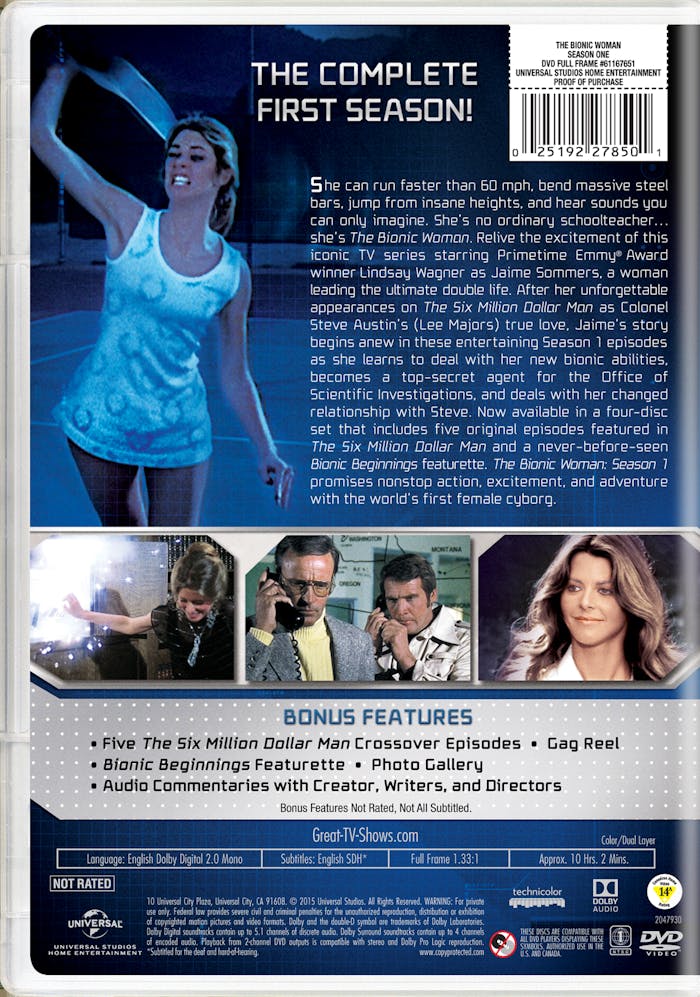 The Bionic Woman: Season 1 (DVD New Box Art) [DVD]