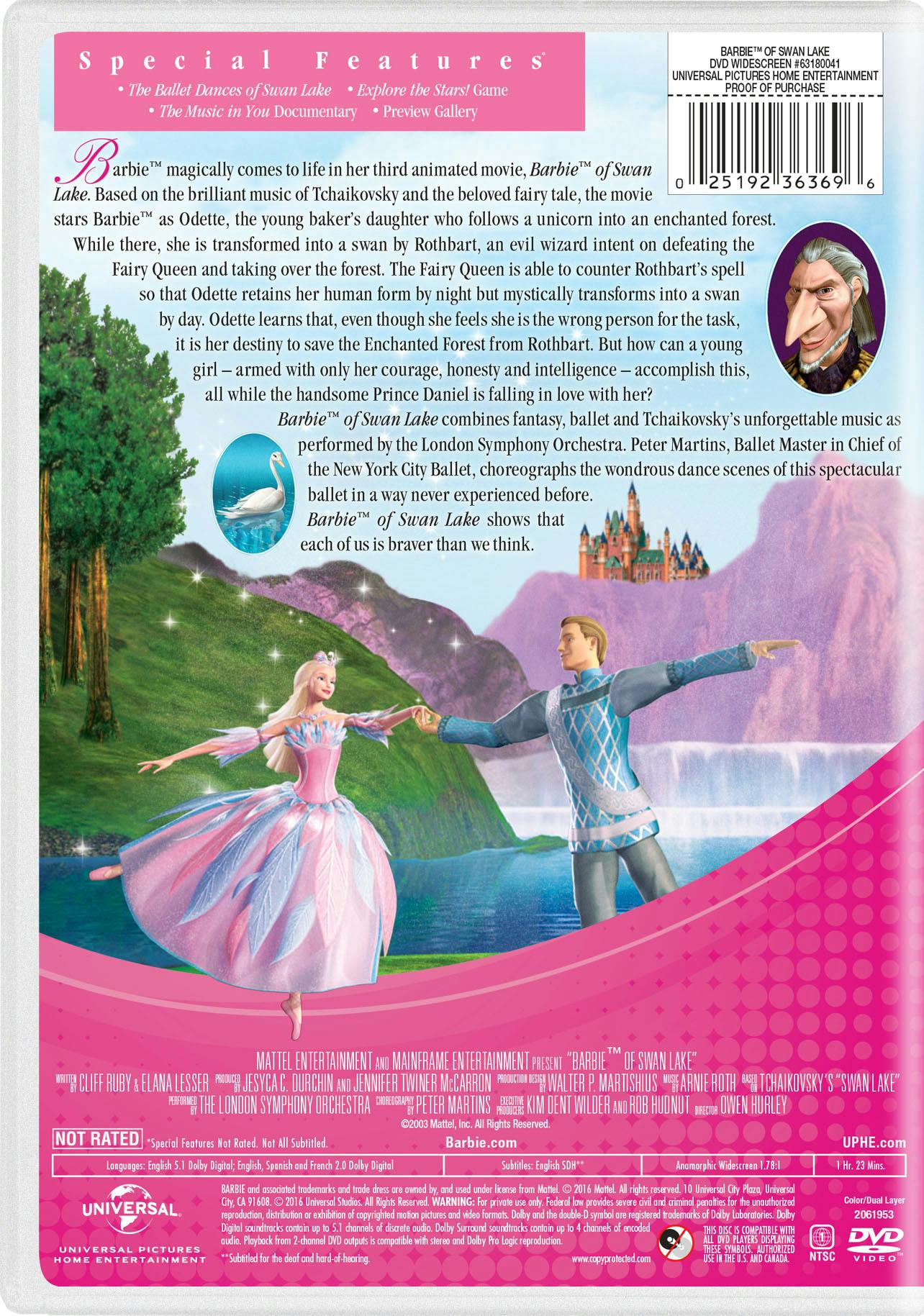 Buy Barbie Swan Lake DVD GRUV