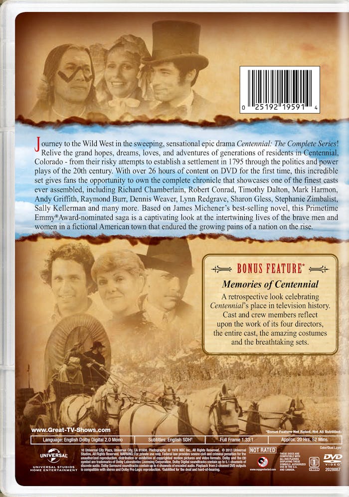 Centennial: The Complete Series [DVD]