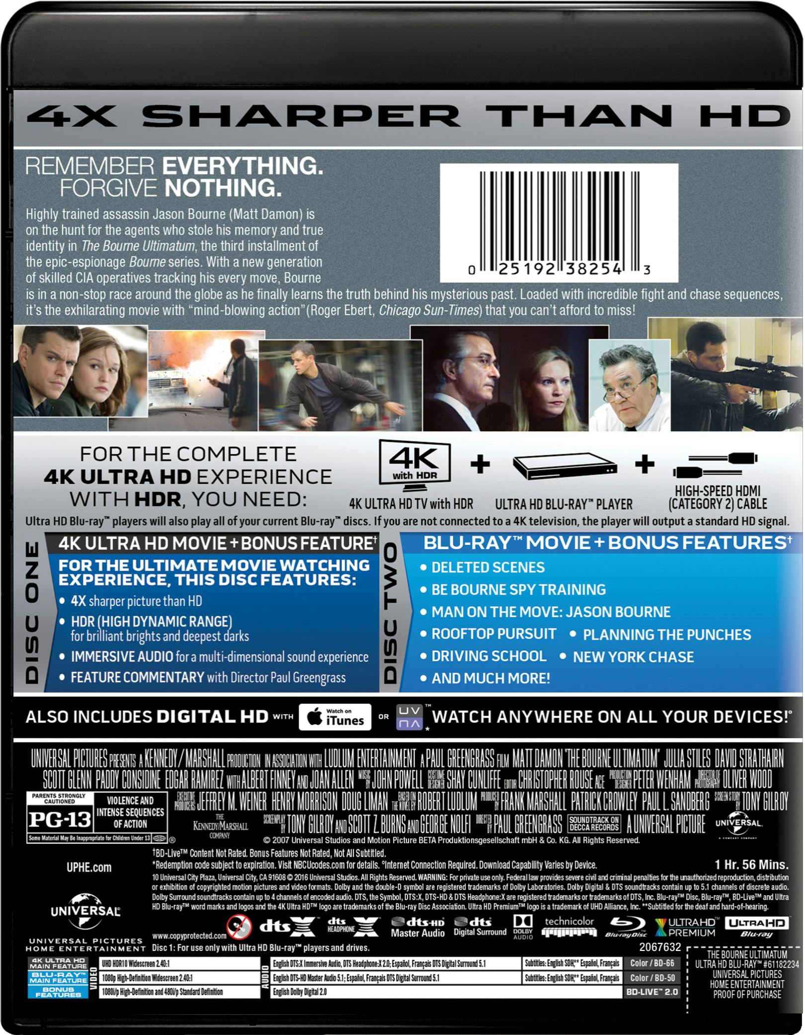 Buy The Bourne Ultimatum 4K Ultra HD UHD | GRUV