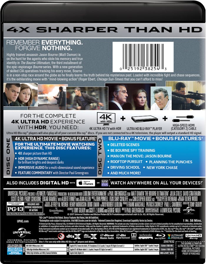 The Bourne Ultimatum (4K Ultra HD) [UHD]