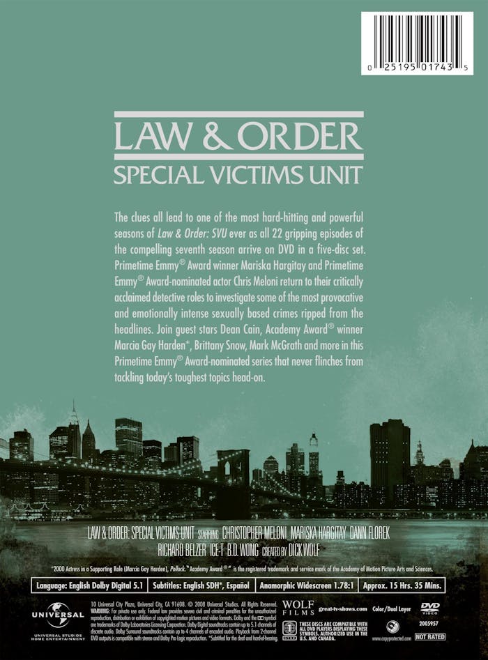 Law and Order - Special Victims Unit: Season 7 [DVD]