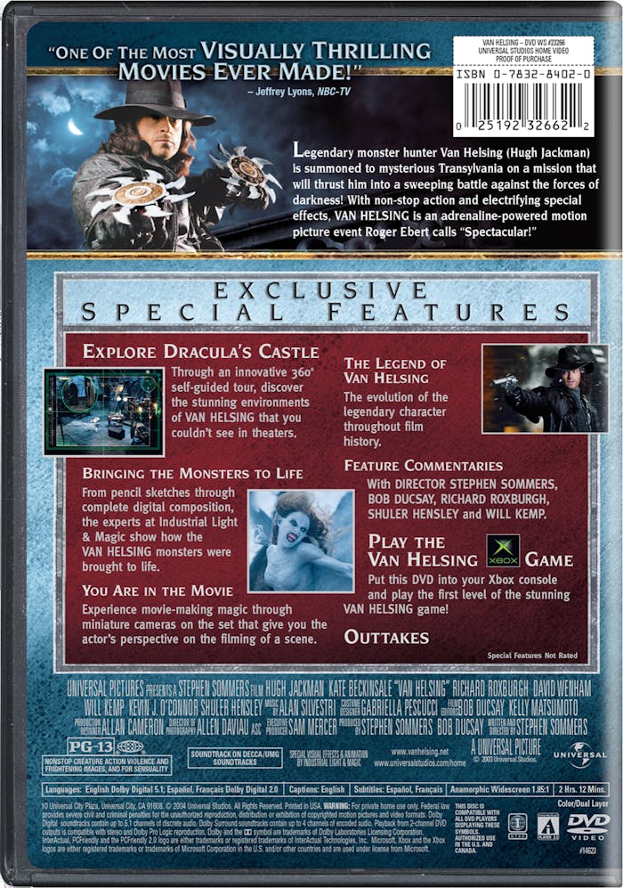 Van Helsing (DVD Widescreen) [DVD]