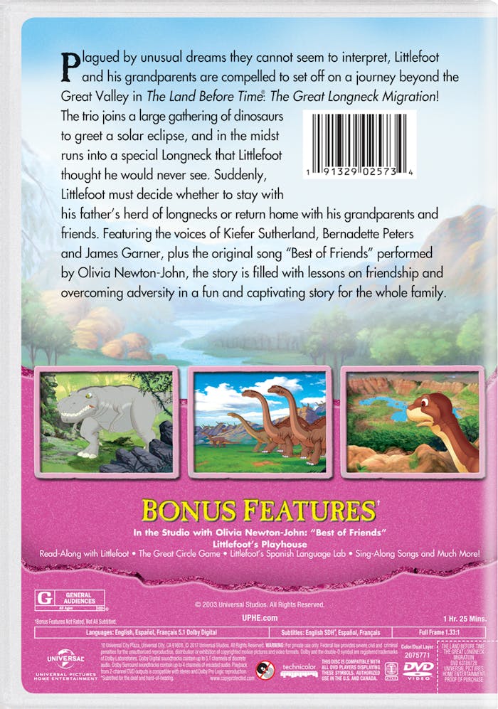 The Land Before Time: The Great Longneck Migration [DVD]