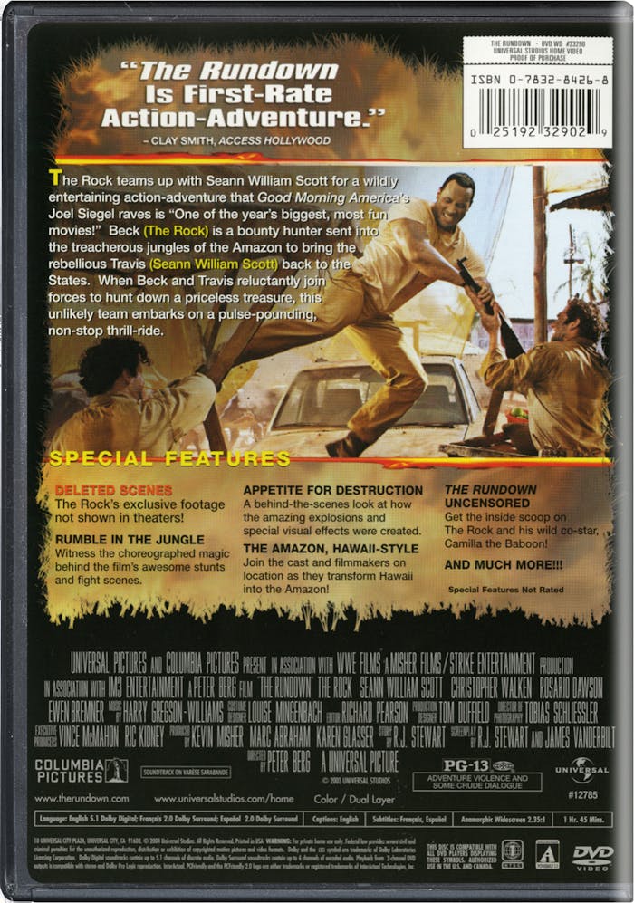 The Rundown (DVD Widescreen) [DVD]