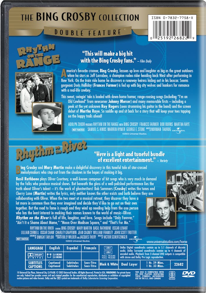 Rhythm On the River/Rhythm On the Range (DVD Double Feature) [DVD]