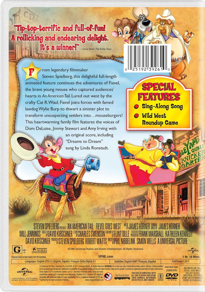 An American Tail: Fievel Goes West [DVD]
