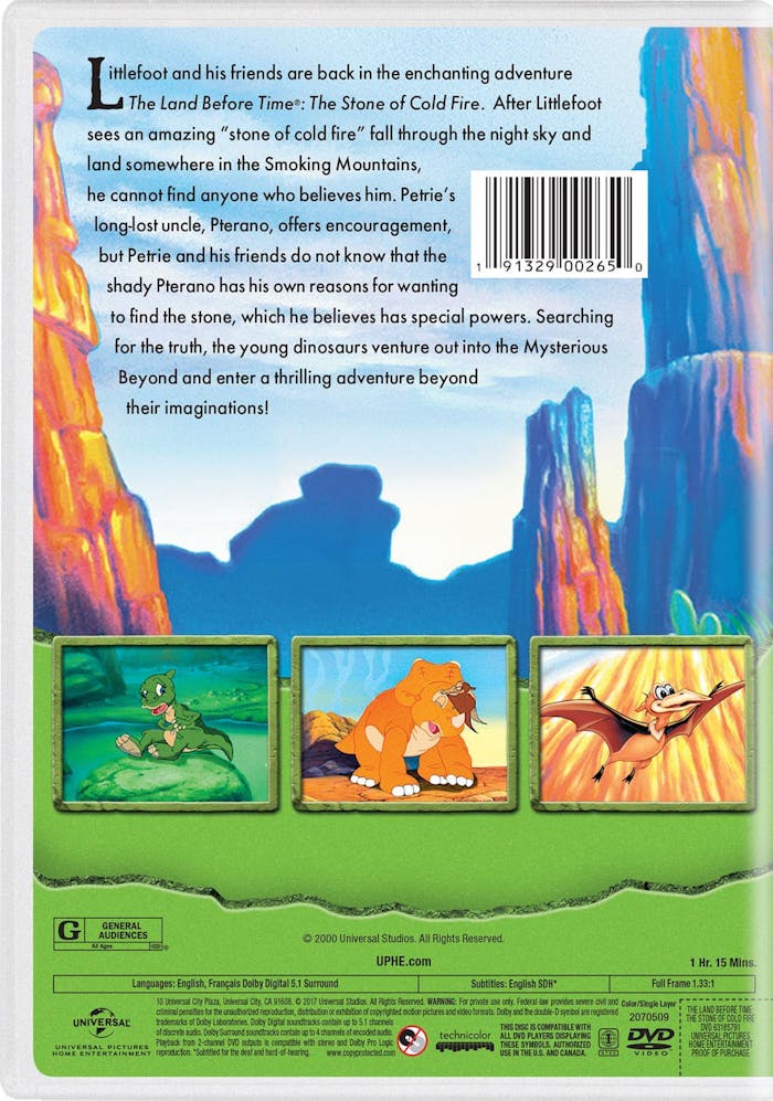The Land Before Time 7 - The Stone of Cold Fire [DVD]
