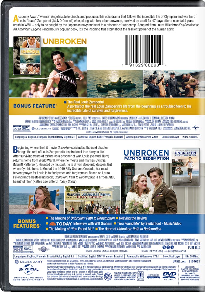 Unbroken/Unbroken - Path to Redemption (DVD Double Feature) [DVD]