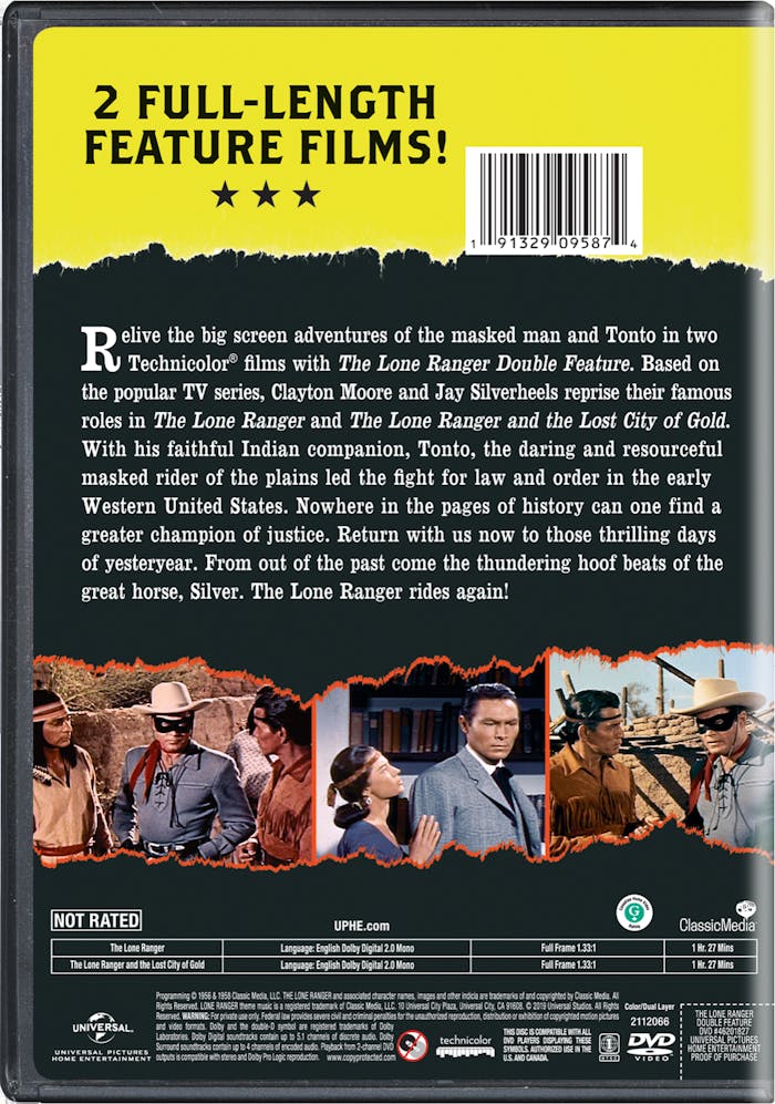 The Lone Ranger/The Lone Ranger and the Lost City of Gold (DVD Double Feature) [DVD]