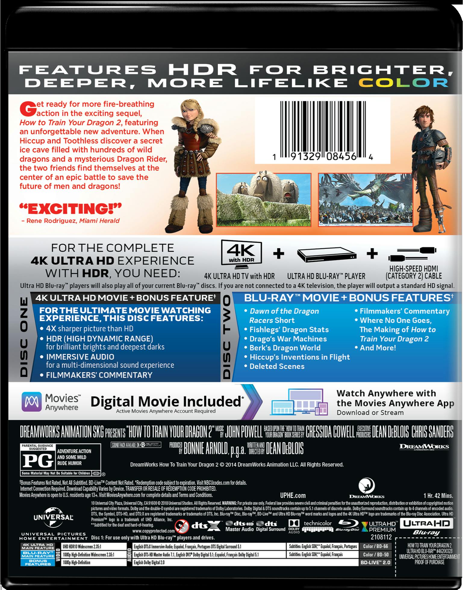 Buy How to Train Your Dragon 2 4K Ultra HD UHD GRUV