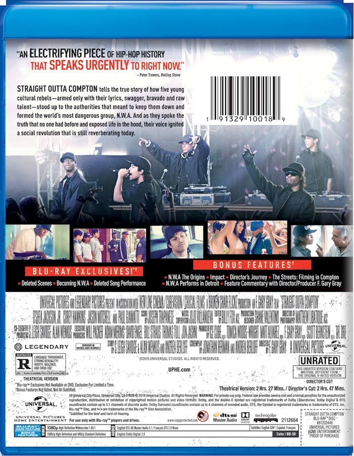 Straight Outta Compton (Blu-ray Director's Cut) [Blu-ray]