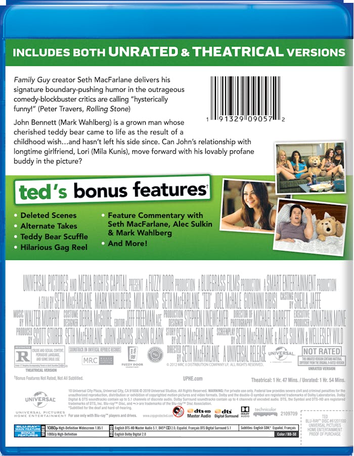 Ted (Blu-ray New Box Art) [Blu-ray]