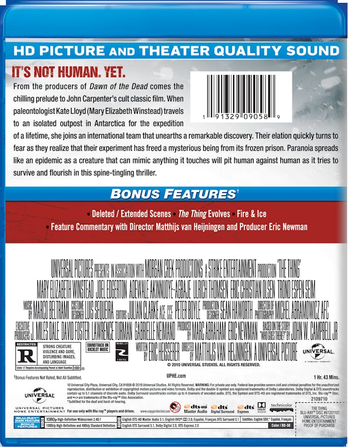 The Thing (Blu-ray New Box Art) [Blu-ray]