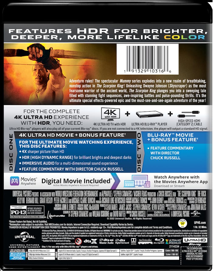 The Scorpion King (4K Ultra HD) [UHD]