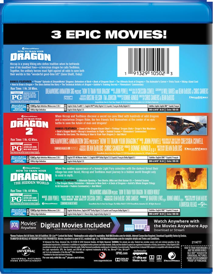 How to Train Your Dragon: 1-3 [Blu-ray]
