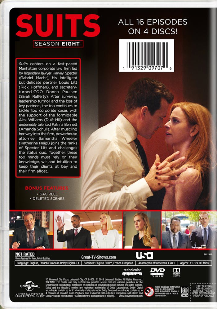 Suits: Season Eight [DVD]