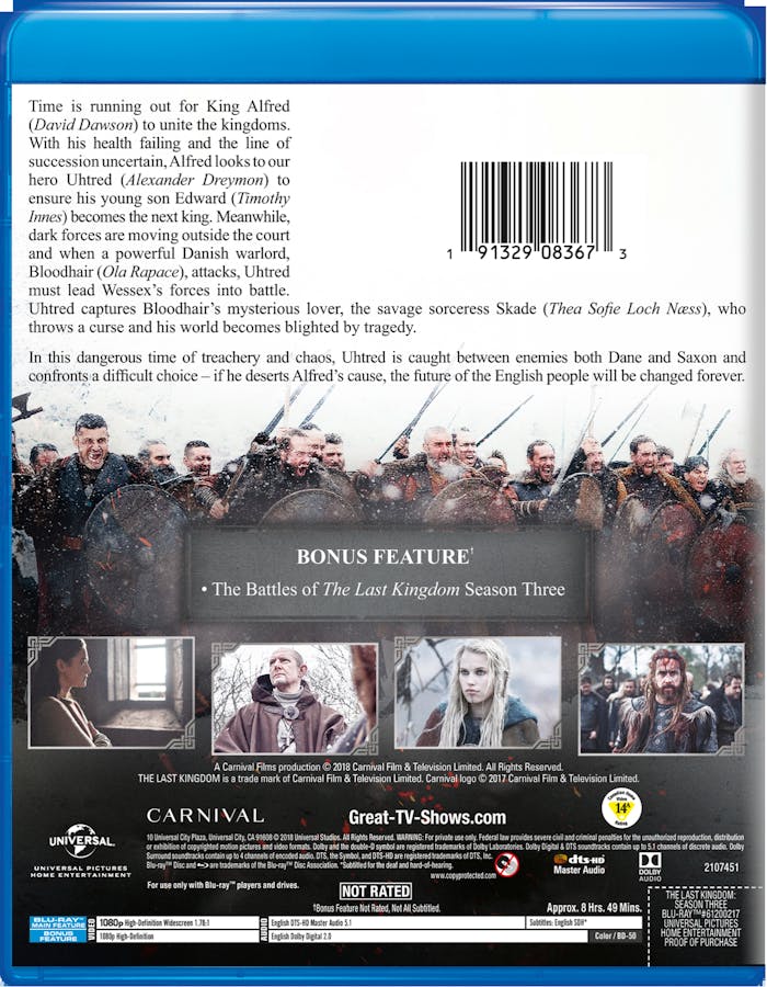 The Last Kingdom: Season Three [Blu-ray]