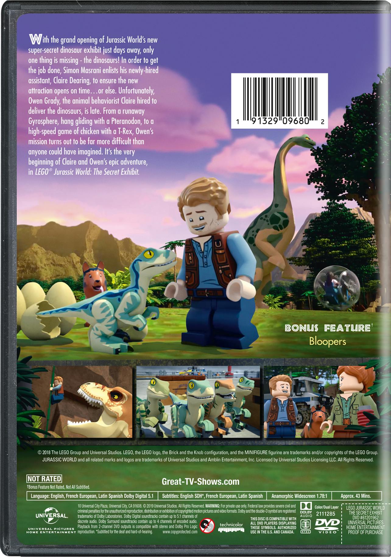 Buy LEGO Jurassic World The Secret Exhibit DVD GRUV