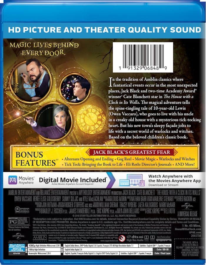 The House With a Clock in Its Walls (DVD + Digital) [Blu-ray]