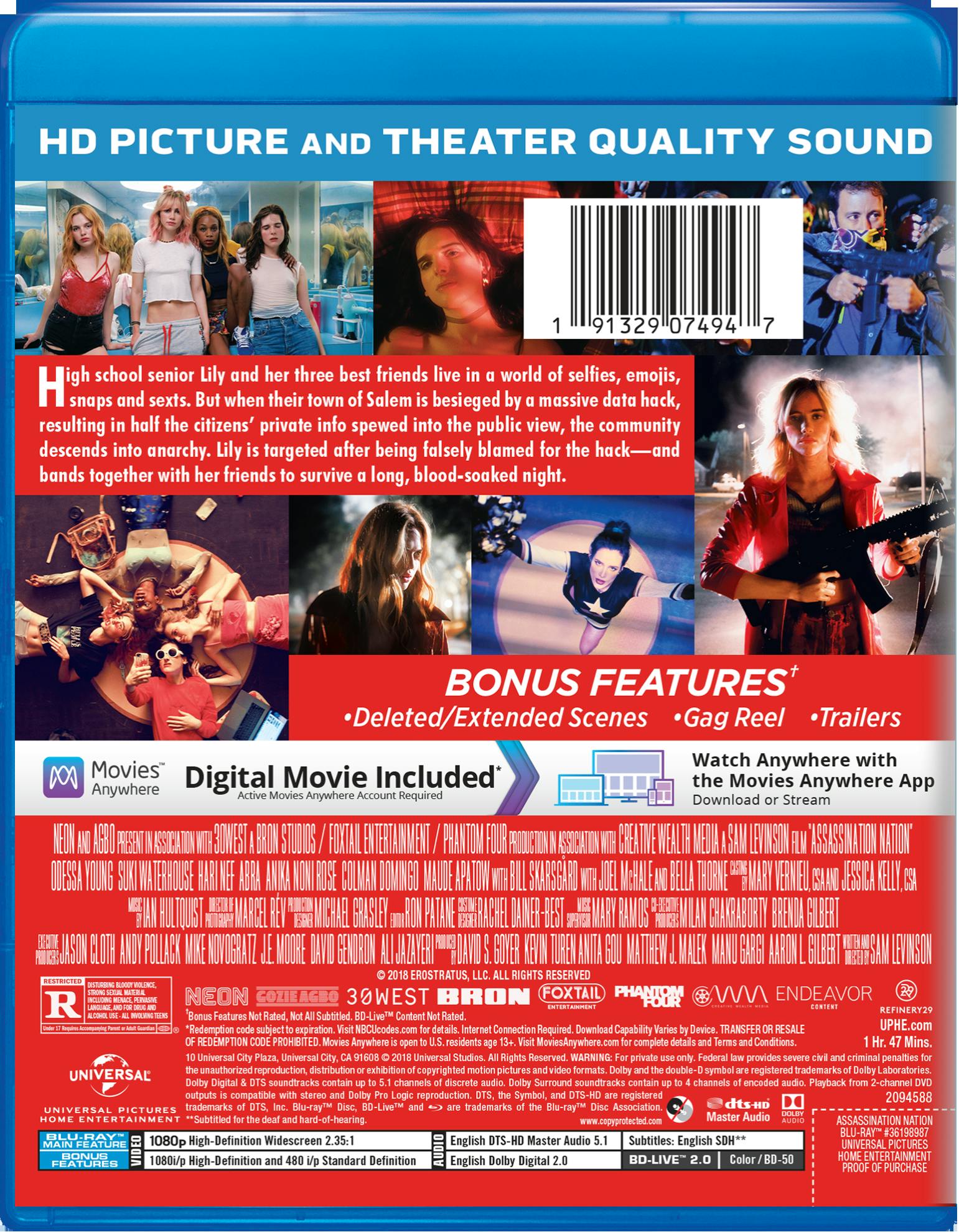 Amazon.com: Assassination Nation [Blu-ray] : Odessa Young