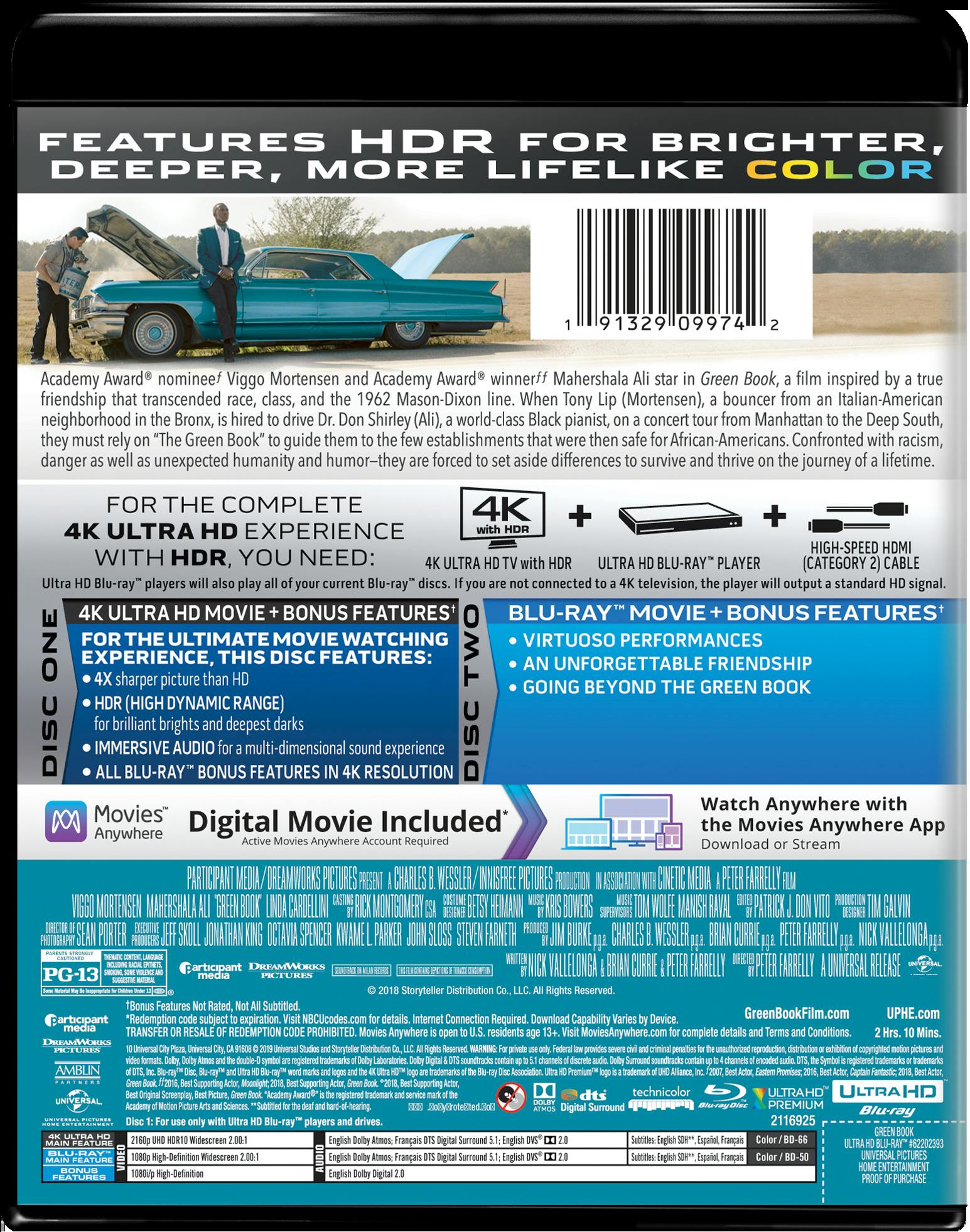 Buy Green Book 4K Ultra HD UHD GRUV